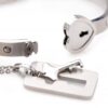 Cuffed Locking Bracelet and Key Necklace