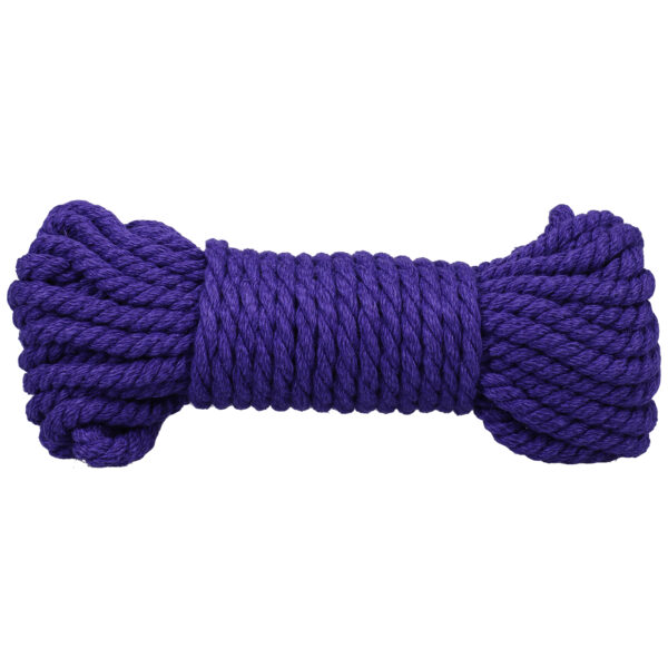 Merci - Bind and Tie - 6mm Hemp Bondage Rope - 30 Feet - Violet