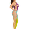 Ombre Footless Bodystocking - One Size - Ocean