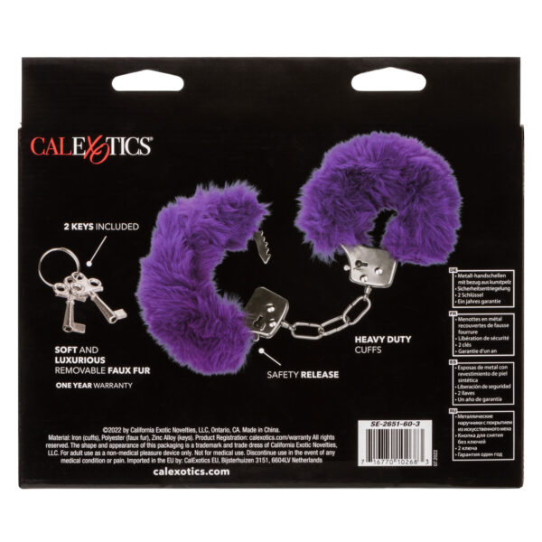 Ultra Fluffy Furry Cuffs - Purple