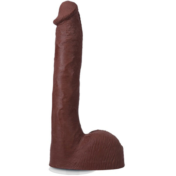 Signature Cocks Pressure 10" Cock With Removable Vac-U-Lock Suction Cup - Chocolate