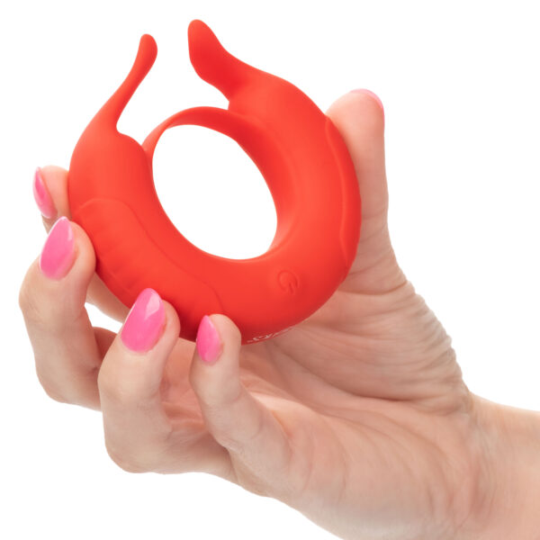 Silicone Rechargeable Taurus Enhancer - Red