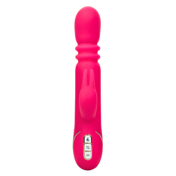 Jack Rabbit Signature Heated Silicone Triple Fantasy Rabbit - Pink