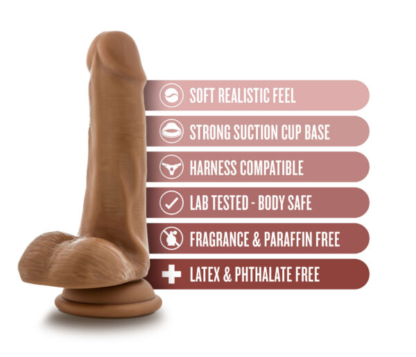 Dr. Skin - Dr. Jeffrey - 6.5 Inch Dildo With Balls - Tan