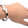 Cuffed Locking Bracelet and Key Necklace