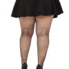 Colby Rhinestone Fishnet Tights - 1x/2x - Black