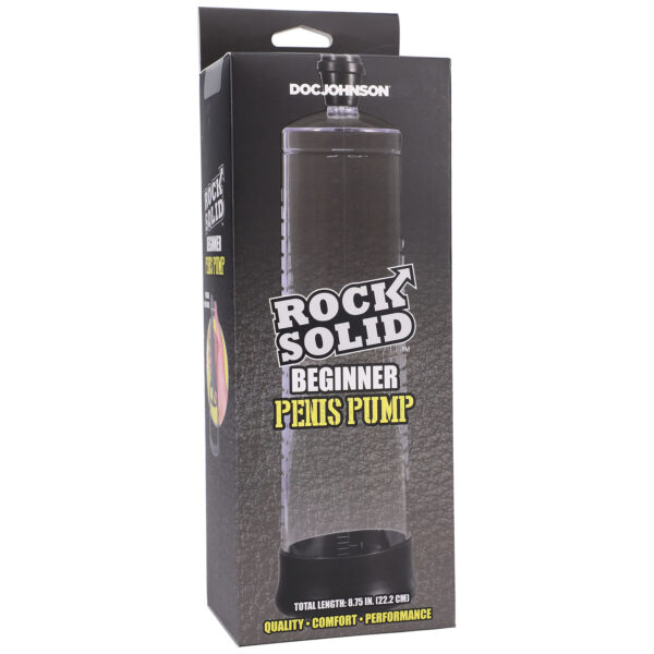 Rock Solid - Beginner Penis Pump - Black/clear