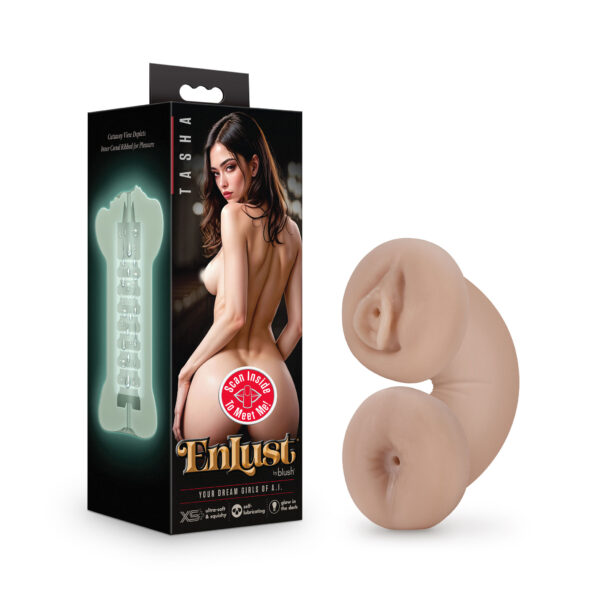 Enlust - Tasha - Soft and Wet Glow in the Dark Stroker - Beige