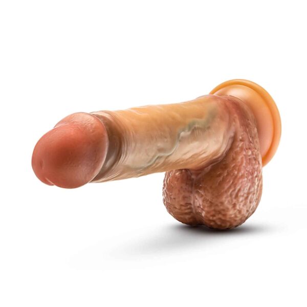 Renaissance - Raphael - 9.5 Inch Sliding Foreskin Dildo With Squeezable Balls - Tan