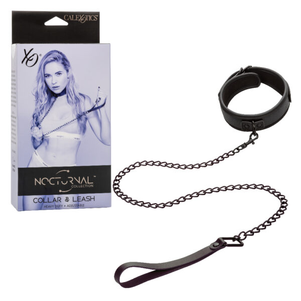 Nocturnal Collection Collar and Leash - Black