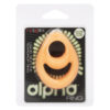 Alpha Glow-in-the-Dark Liquid Silicone Teardrop Ring - Orange