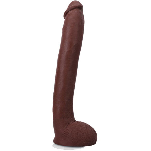 Signature Cocks Hollywood Cash 11" Cock With Removable Vac-U-Lock Suction Cup - Chocolate