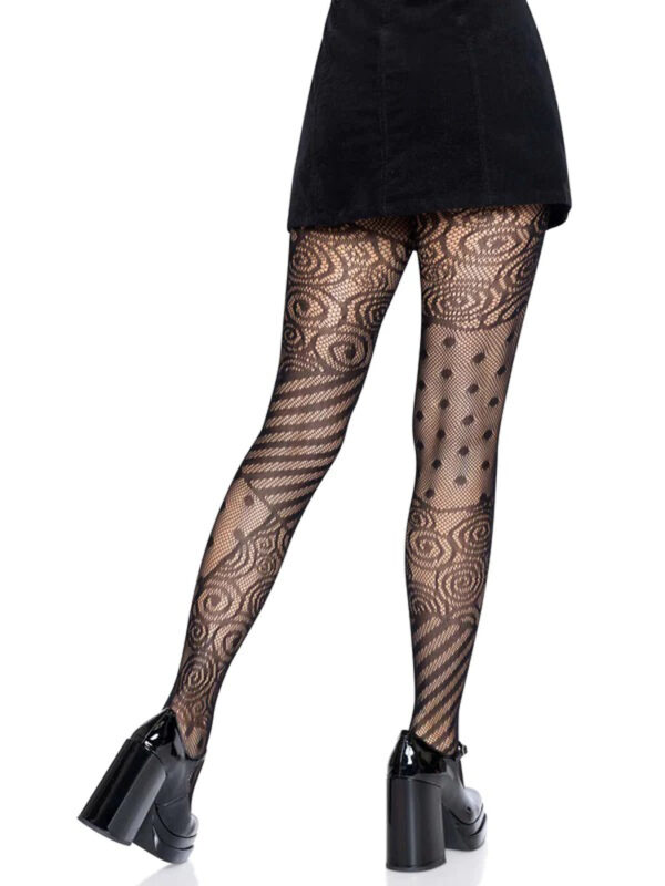 Doll Net Tights - One Size - Black