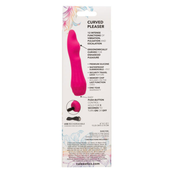 Gia Curved Pleaser - Pink