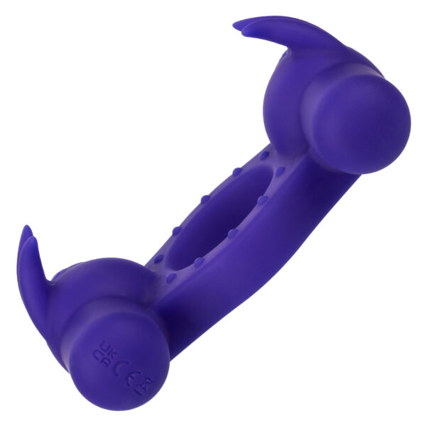 Silicone Rechargeable Triple Orgasm Enhancer - Purple