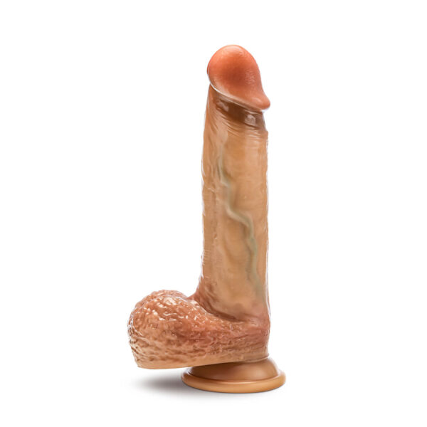 Renaissance - Raphael - 9.5 Inch Sliding Foreskin Dildo With Squeezable Balls - Tan