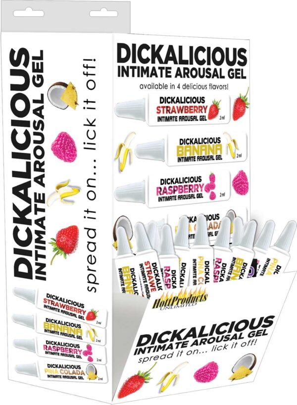 Dickalicious - 2ml Tubes Wall Mount - 144 Pc Display