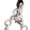 12 Pc Interchangeable Collar and Nipple Clips Set - Black