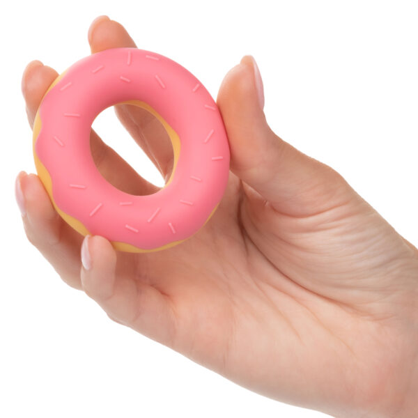 Naughty Bits Dickin Donuts Silicone Donut Cock Ring - Pink