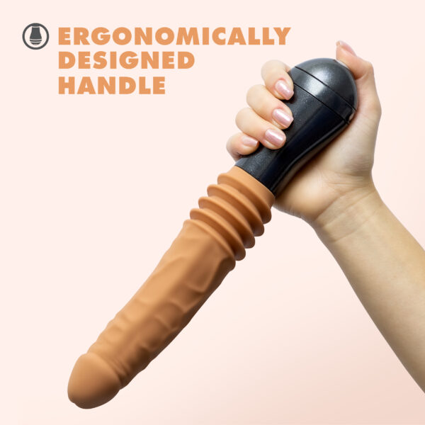 Dr. Skin Silicone - Dr. Arthur - Thrusting Gyrating Vibrating Dildo - Tan