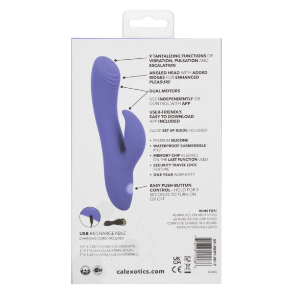 Calexotics Connect Dual Stimulator - Periwinkle