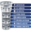 Rize - Luz - Glow in the Dark Self- Lubricating Stroker - Clear