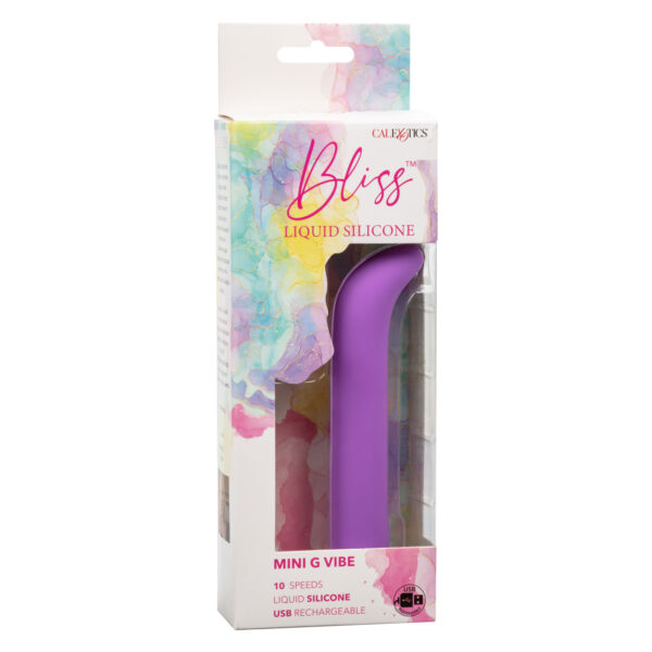 Bliss Liquid Silicone Mini G Vibe - Purple