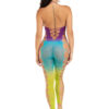 Ombre Footless Bodystocking - One Size - Ocean