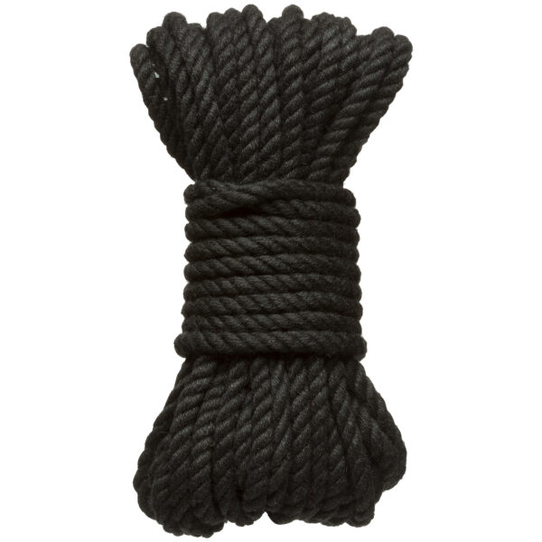 Merci - Bind and Tie - 6mm Hemp Bondage Rope - 30 Feet - Black