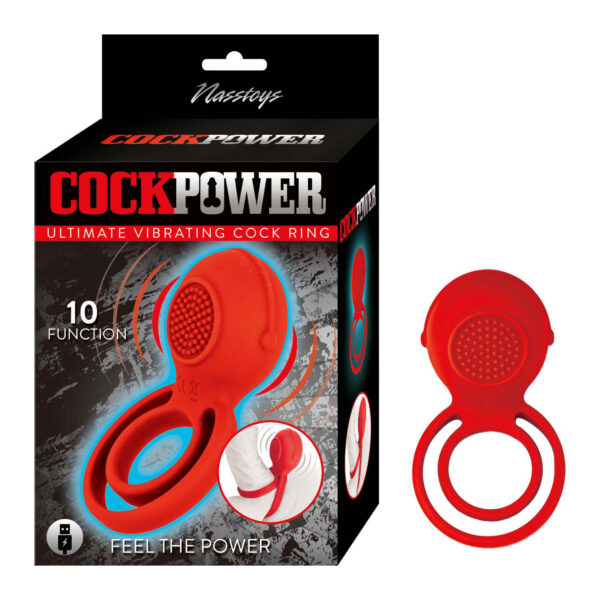 Cockpower Ultimate Vibrating Cockring - Red