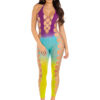 Ombre Footless Bodystocking - One Size - Ocean