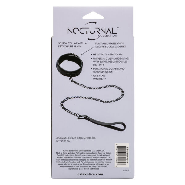 Nocturnal Collection Collar and Leash - Black