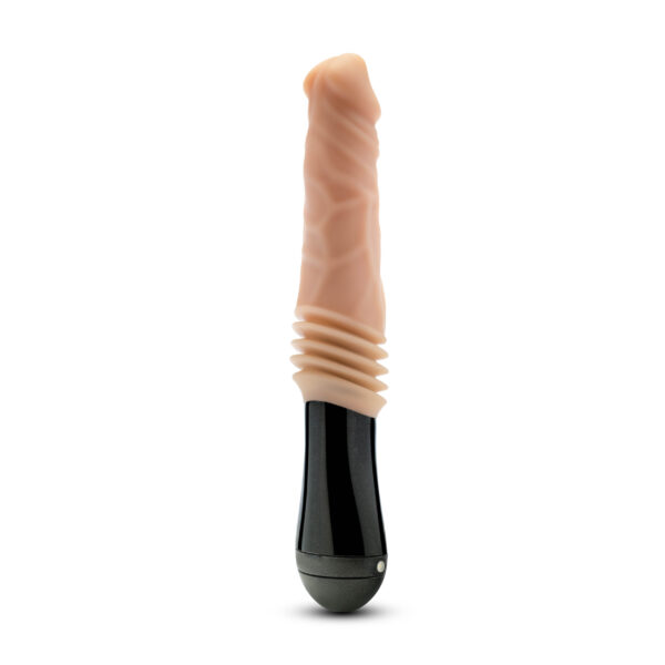 Dr. Skin Silicone - Dr. Knight - Thrusting Gyrating Vibrating Dildo - Beige