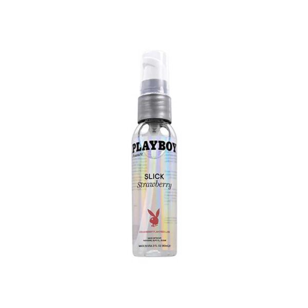 Playboy Pleasure Slick Strawberry Flavored Lubricant 2 Oz