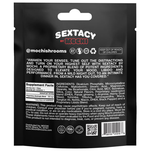 Mochi Sextacy by Mochi Libido Enhancer Chew 12 Pack Display (1 Per Pack)