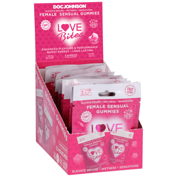 Love Bites - Female Sensual Gummies - 12 Pack