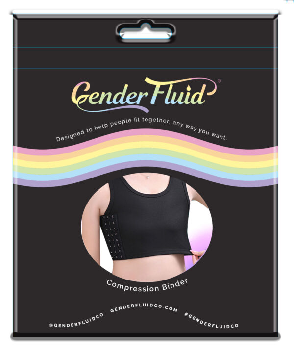 Gender Fluid Chest Compression Binder - Xlarge - Black