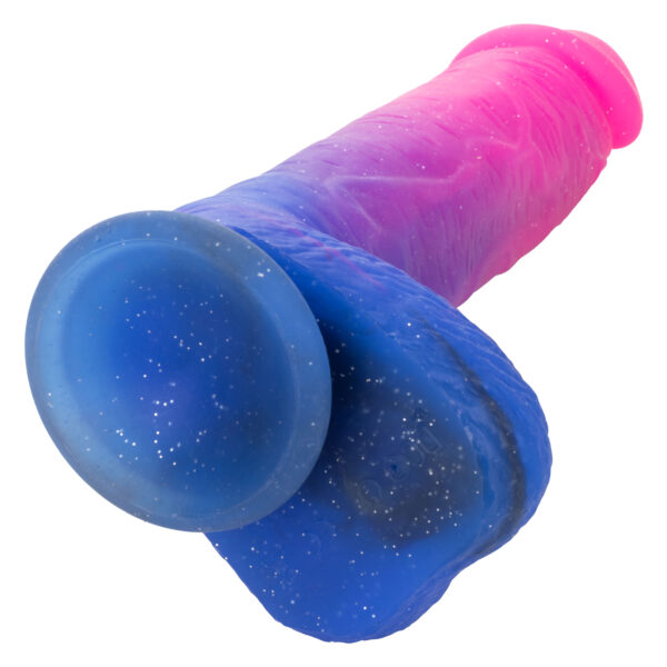 Naughty Bits Ombre Hombre XL Vibrating Dildo - - Pink/purple