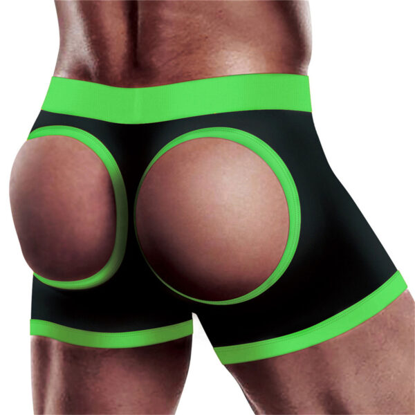 Get Lucky Strap on Boxer Shorts - Medium/large - Black/green