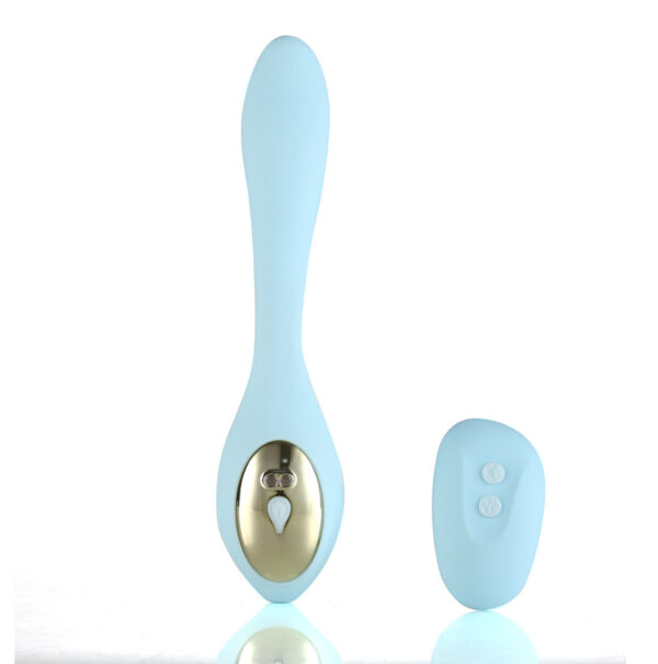 Harmonie Rechargeable Remote Silicone Bendable Vibrator - Teal